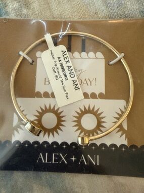 Alex and Ani Gold Open Cuff Bracelet